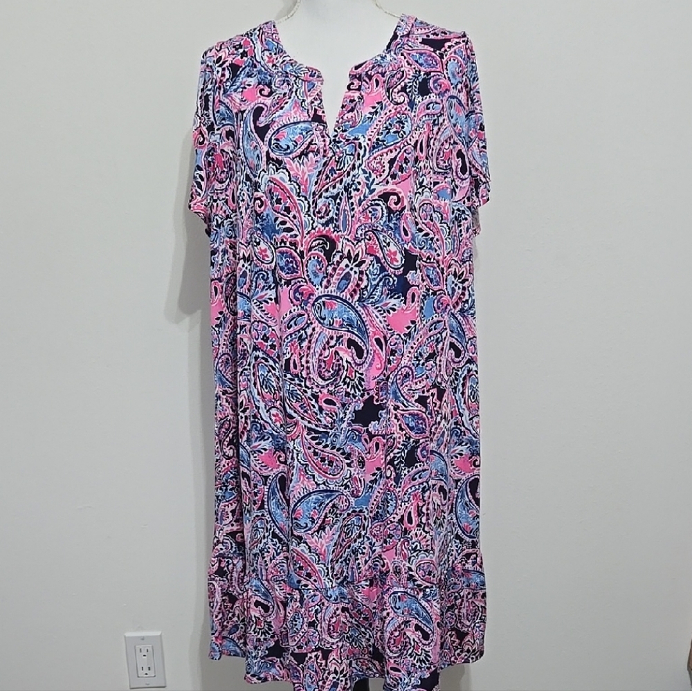Colorful Paisley Print Dress